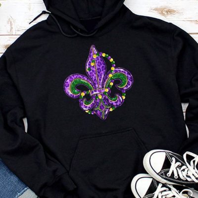 Fleur DeLis Mardi Gras Symbol Louisiana Carnival New Orlean Hoodie MHS1295