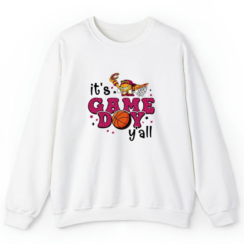Garfield X Its Game Day Yall X Cleveland Cavaliers Team Unisex Sweatshirt TBS1479