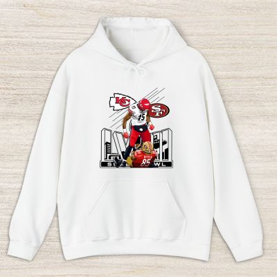 George Kittle Kc Chiefs Knock Down SF 49ers Super Bowl LVIII Pullover Hoodie For Fan TBH1229