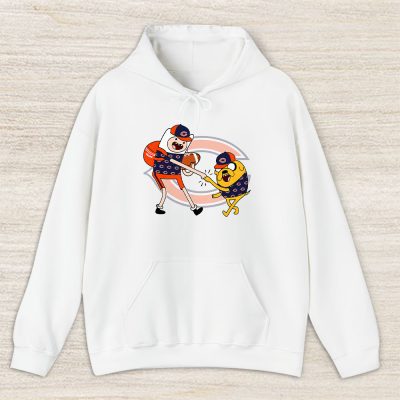Jake The Dog  Finn X Chicago Bears Team X Nfl X American Football Unisex Pullover Hoodie TBH1363