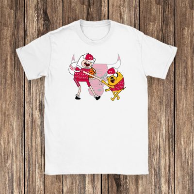 Jake The Dog  Finn X Chicago Bulls Team X Nba X Basketball Unisex T-Shirt TBT1350