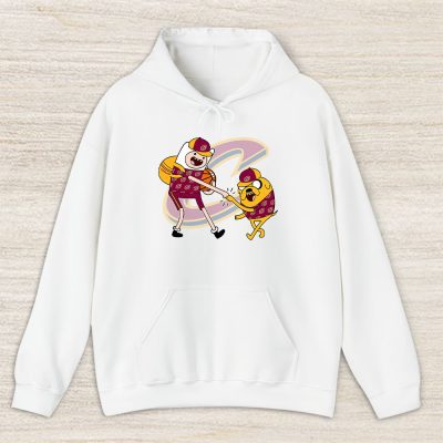 Jake The Dog  Finn X Cleveland Cavaliers Team X Nba X Basketball Unisex Pullover Hoodie TBH1349