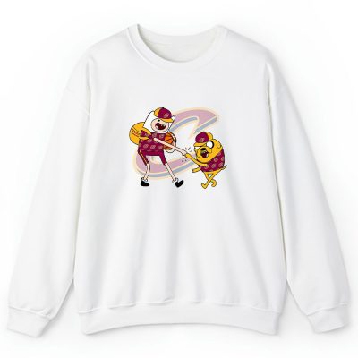 Jake The Dog  Finn X Cleveland Cavaliers Team X Nba X Basketball Unisex Sweatshirt TBS1349