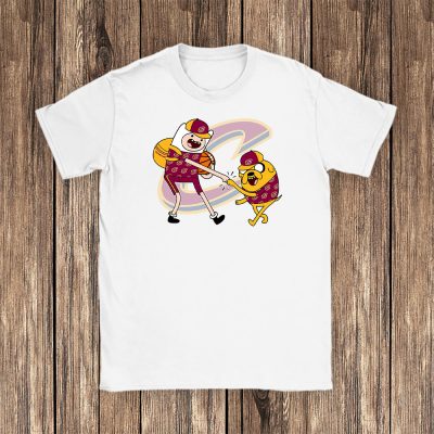 Jake The Dog  Finn X Cleveland Cavaliers Team X Nba X Basketball Unisex T-Shirt TBT1349