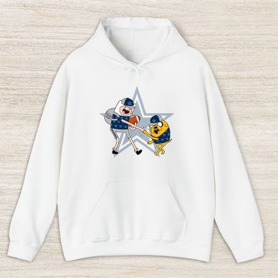 Jake The Dog  Finn X Dallas Cowboys Team X Nfl X American Football Unisex Pullover Hoodie TBH1356