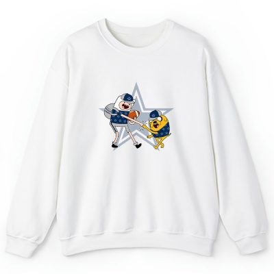 Jake The Dog  Finn X Dallas Cowboys Team X Nfl X American Football Unisex Sweatshirt TBS1356