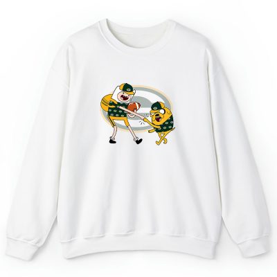 Jake The Dog  Finn X Green Bay Packers Team X Nfl X American Football Unisex Sweatshirt TBS1358