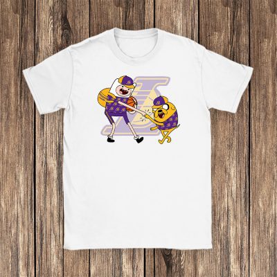 Jake The Dog  Finn X Los Angeles Lakers Team X Nba X Basketball Unisex T-Shirt TBT1348