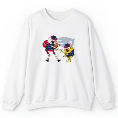 Jake The Dog  Finn X New England Patriots Team X Nfl X American Football Unisex Sweatshirt TBS1359