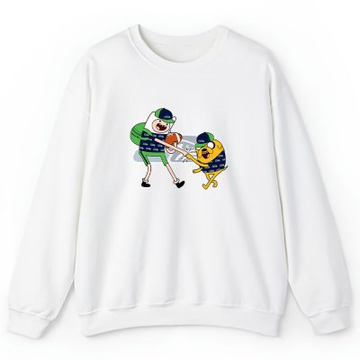 Jake The Dog  Finn X Seattle Seahawks Team X Nfl X American Football Unisex Sweatshirt TBS1346