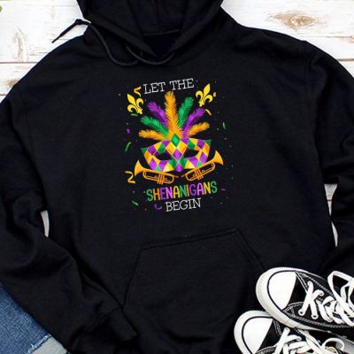 Let The Shenanigans Begin Mardi Gras Lips Kids Men Women Hoodie MHS1003
