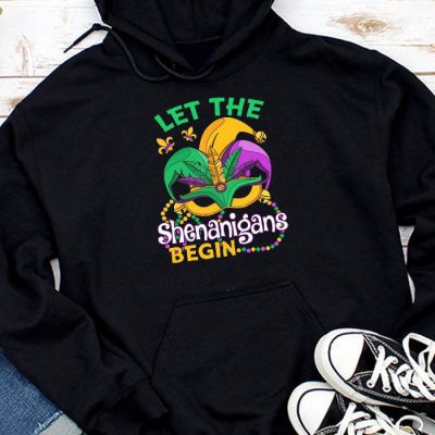 Let The Shenanigans Begin Mardi Gras Lips Kids Men Women Hoodie MHS1005