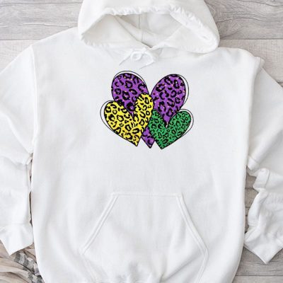 Mardi Gras Hearts Cute Outfit Women Girls Kids Toddler Hoodie MHS1303