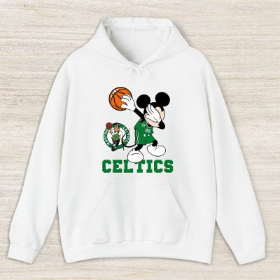 Mickey Mouse X Dabbing Dance X Boston Celtics Team X Nba X Basketball Unisex Pullover Hoodie TBH1371