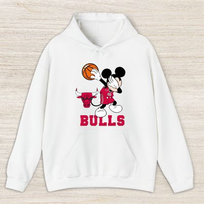Mickey Mouse X Dabbing Dance X Chicago Bulls Team X Nba X Basketball Unisex Pullover Hoodie TBH1370