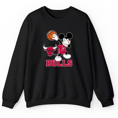 Mickey Mouse X Dabbing Dance X Chicago Bulls Team X Nba X Basketball Unisex Sweatshirt TBS1370