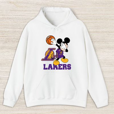 Mickey Mouse X Dabbing Dance X Los Angeles Lakers Team X Nba X Basketball Unisex Pullover Hoodie TBH1368