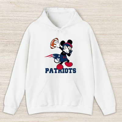 Mickey Mouse X Dabbing Dance X New England Patriots Team X Nfl X American Football Unisex Pullover Hoodie TBH1379