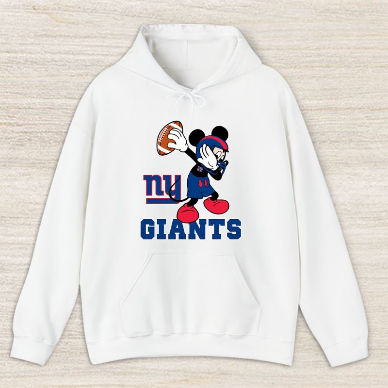 Mickey Mouse X Dabbing Dance X New York Giants Team X Nfl X American Football Unisex Pullover Hoodie TBH1382