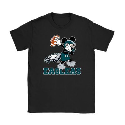 Mickey Mouse X Dabbing Dance X Philadelphia Eagles Team X Nfl X American Football Unisex T-Shirt TBT1384