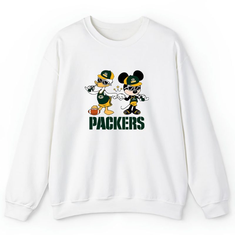 Mickey Mouse X Donald Duck X Green Bay Packers Team X Nfl X American Football Unisex Sweatshirt TBS1338
