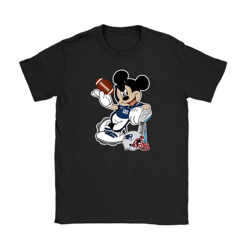 Mickey Mouse x New England Patriots Team x NFL x American Football Unisex T-Shirt For Fan TBT1163