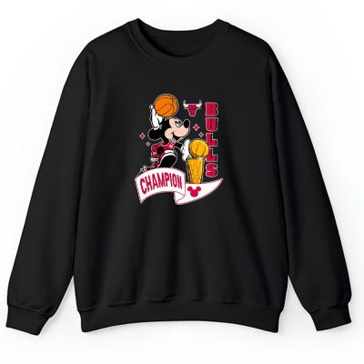Mickey X Champion Cup X Customized X Chicago Bulls Team Unisex Sweatshirt TBS1499