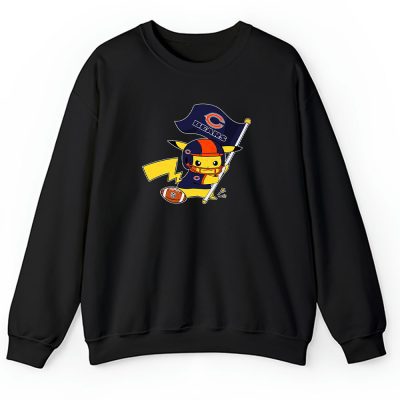 Pikachu X Flag Team X Chicago Bears Team X Nfl X American Football Unisex Sweatshirt TBS1413