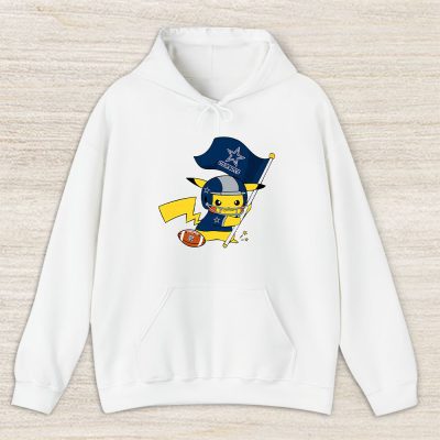 Pikachu X Flag Team X Dallas Cowboys Team X Nfl X American Football Unisex Pullover Hoodie TBH1406