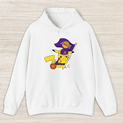 Pikachu X Flag Team X Los Angeles Lakers Team X Nba X Basketball Unisex Pullover Hoodie TBH1398
