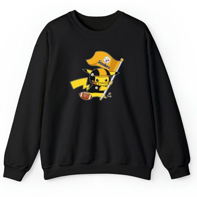 Pikachu X Flag Team X Pittsburgh Steelers Team X Nfl X American Football Unisex Sweatshirt TBS1410