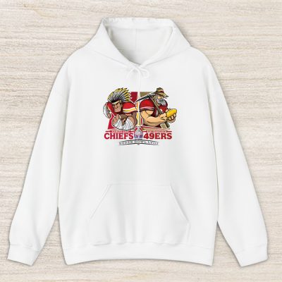 Super Bowl LVIII x NFL x American Football x Champion 2024 x Kansas City Chiefs x San Francisco 49ers Pullover Hoodie For Fan TBH1285