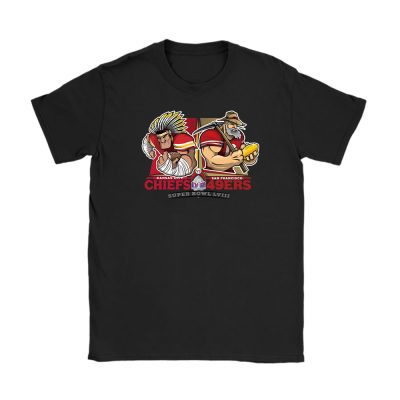 Super Bowl LVIII x NFL x American Football x Champion 2024 x Kansas City Chiefs x San Francisco 49ers Unisex T-Shirt For Fan TBT1285