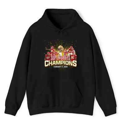 Super Bowl LVIII x NFL x American Football x Kansas City Chiefs x Kc Team Pullover Hoodie For Fan TBH1289