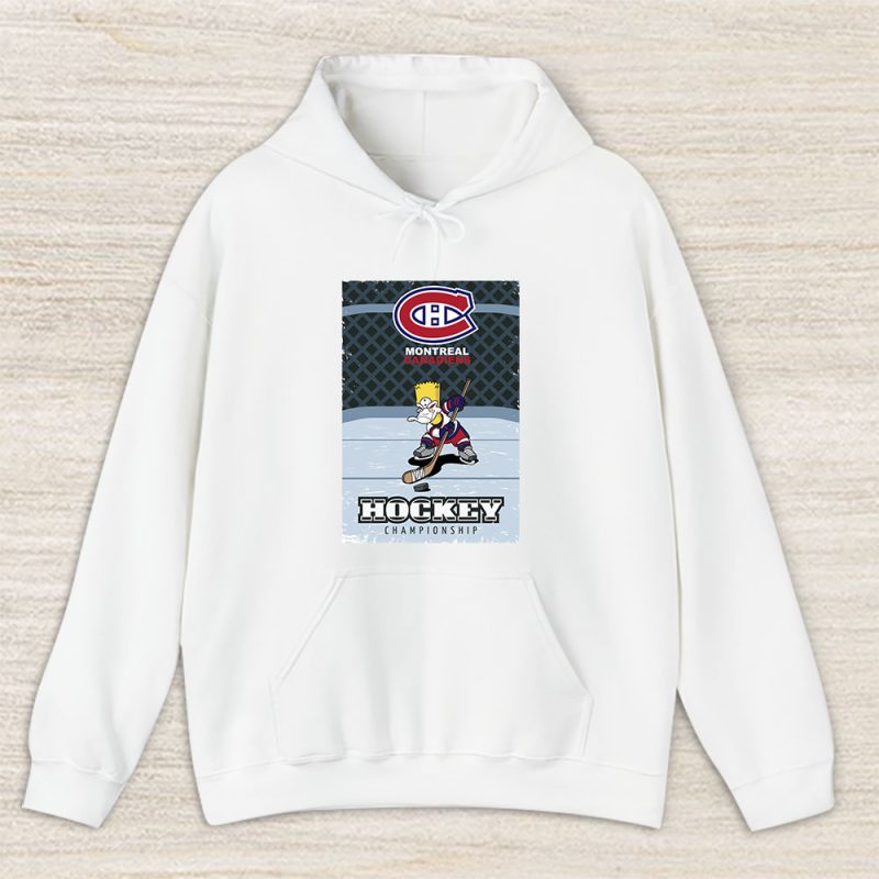 Bart Simpson X Montreal Canadiens Team X NHL X Hockey Fan Unisex Hoodie TAH1252