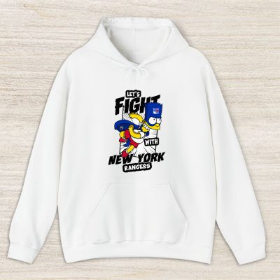 Bart Simpson X New York Rangers Team X NHL X Hockey Fan Unisex Hoodie TAH1257