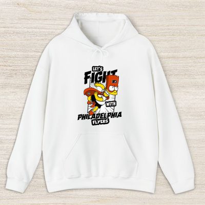 Bart Simpson X Philadelphia Flyers Team X NHL X Hockey Fan Unisex Hoodie TAH1260