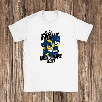 Bart Simpson X Toronto Maple Leafs Team X NHL X Hockey Fan Unisex T-Shirt TAT1266