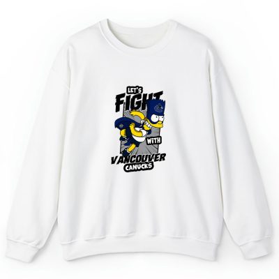 Bart Simpson X Vancouver Canucks Team X NHL X Hockey Fan Unisex Sweatshirt TAS1269