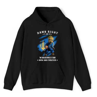 Groot Damn Right NBA Basketball X Golden State Warriors Team Unisex Hoodie TBH1526