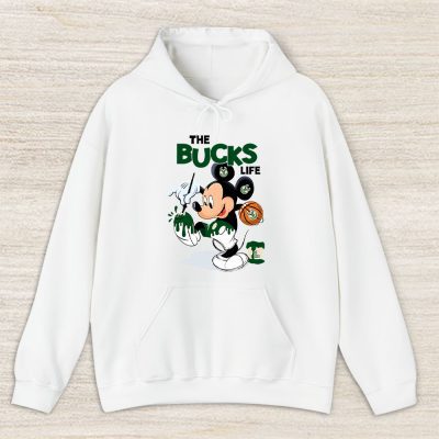 Mickey Mouse Painted Himself The Team Colors X Milwaukee Bucks Team Unisex Hoodie TBH1554