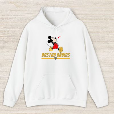 Mickey Mouse X Boston Bruins Team X NHL X Hockey Fan Unisex Hoodie TAH1323