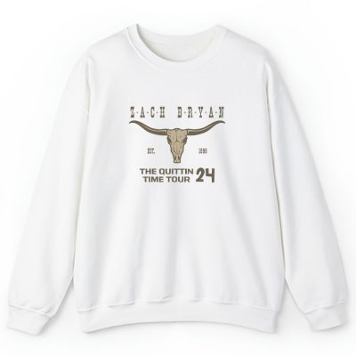 Zach Bryans The Quittin Time Tour 24 Unisex Pullover Sweatshirt TAS1091