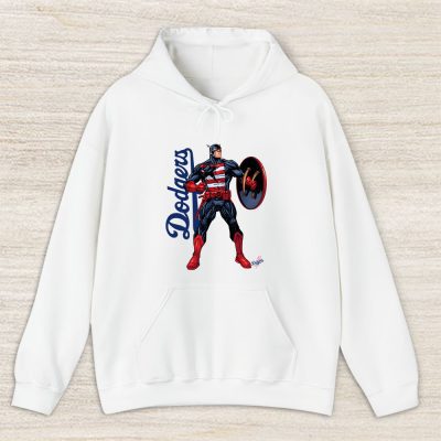 Captain America MLB Los Angeles Dodgers Unisex Hoodie TAH1714