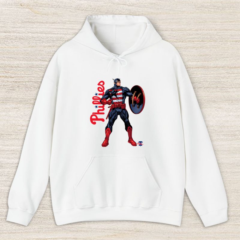 Captain America MLB Philadelphia Phillies Unisex Hoodie TAH1742