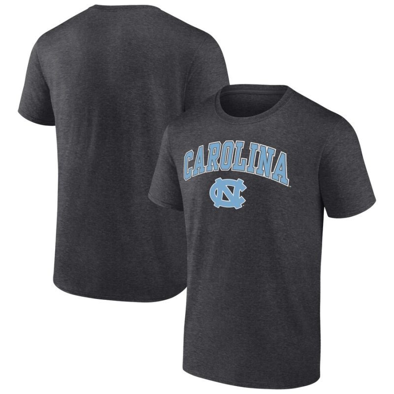 North Carolina Tar Heels Campus Unisex T-Shirt Heather Charcoal