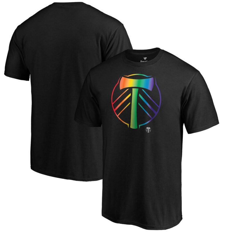 Portland Timbers Logo Pride Unisex T-Shirt - Black