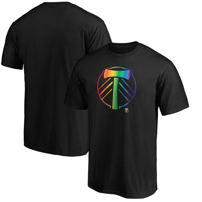 Portland Timbers Pride Logo Unisex T-Shirt - Black