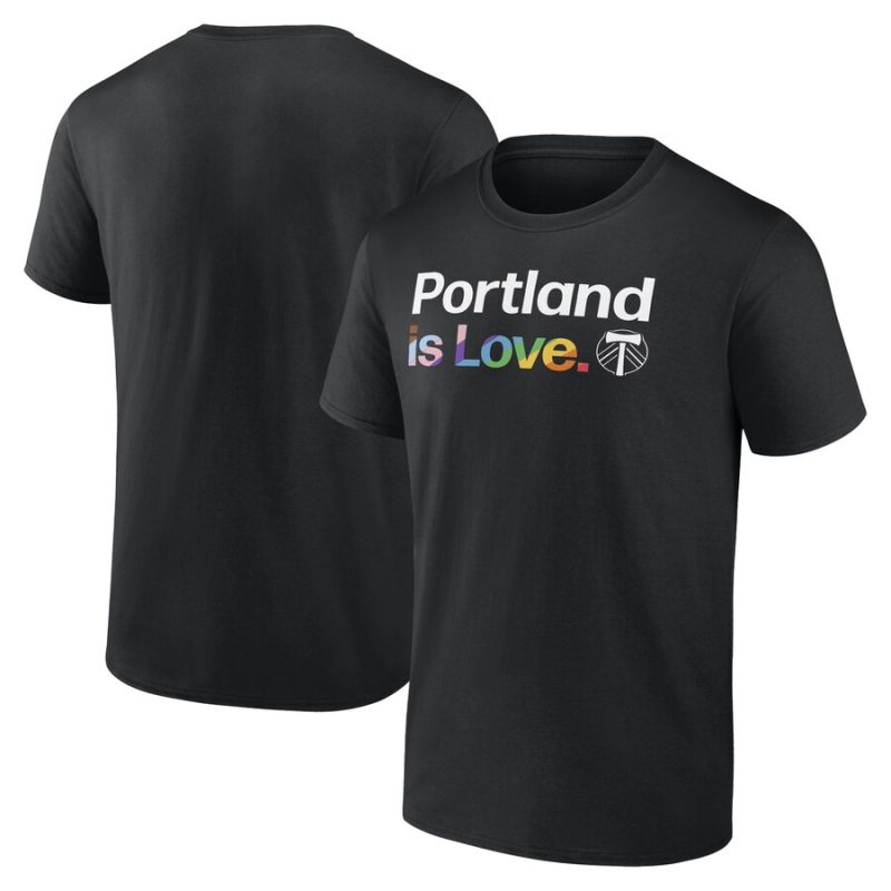 Portland Timbers Team City Pride Logo - Unisex T-Shirt - Black