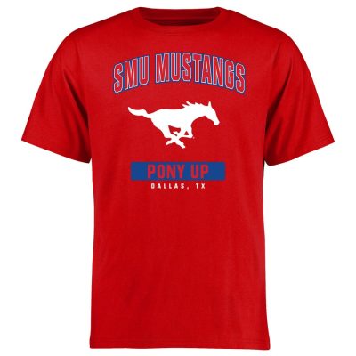 Smu Mustangs Campus Icon Unisex T-Shirt Red
